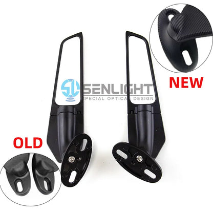 Motorcycle Mirrors Modified Wind Wing Adjustable Rotating Rearview Mirror for yamaha R3, product view 01