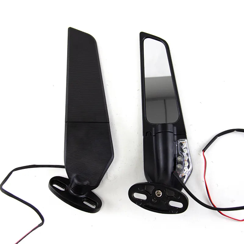 Motorcycle Mirrors Modified Wind Wing Adjustable Rotating Rearview Mirror for yamaha R3, product view 06