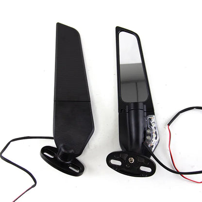 Motorcycle Mirrors Modified Wind Wing Adjustable Rotating Rearview Mirror for yamaha R3, product view 06