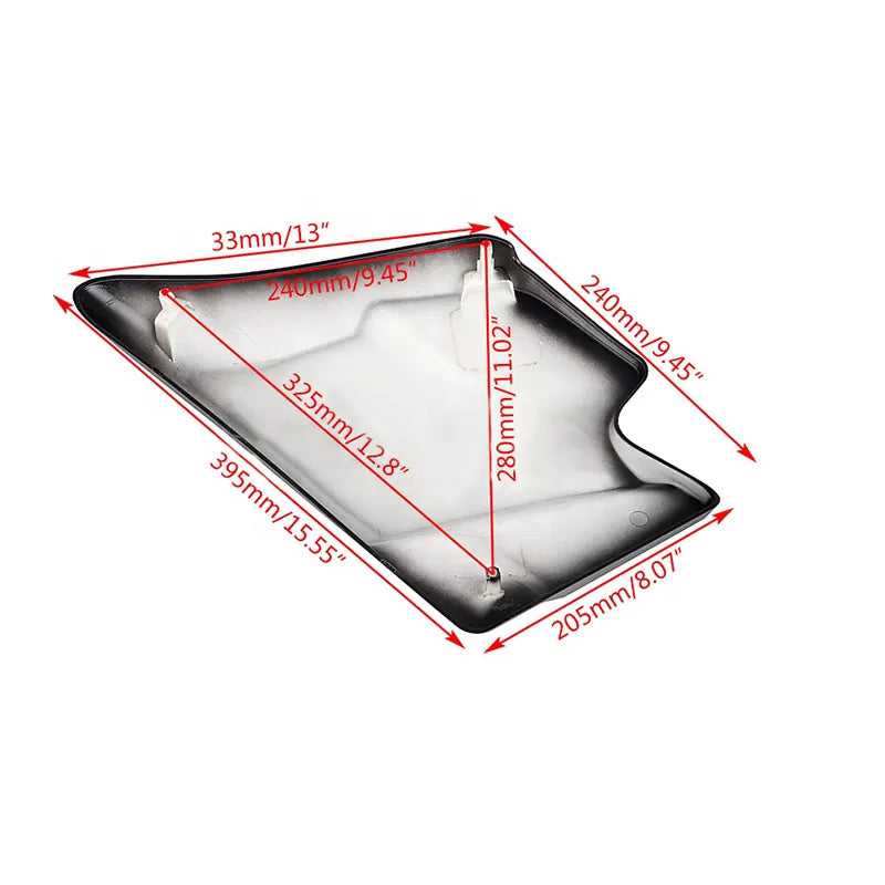Motorcycle Modification Accessories for Harley Side Panel Cover Plate 09-17 Glide Battery Cover, product view 03