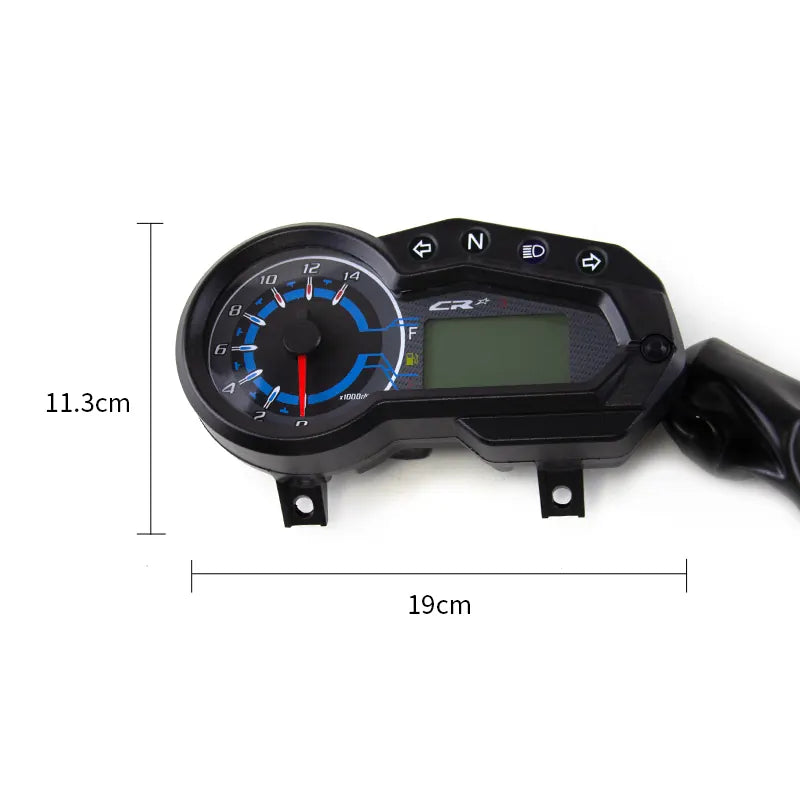 Motorcycle Modified Digital Lcd Meter CR1 150 Digital Meter Speedometer Electric Instrument Assembly, product view 02