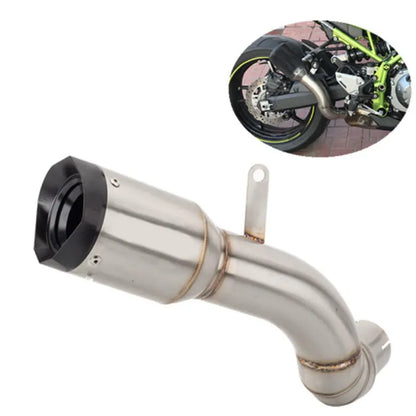 Motorcycle Modified Exhaust System Motorcycle Muffler Tail Pipe Tips Mid Connect Link Tube for Kawasaki Z900, product view 01