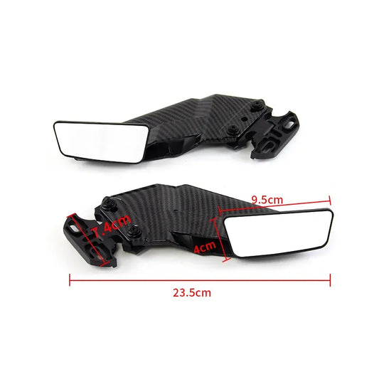 Universeller Motorrad-Rückspiegel für Yamaha, Honda, Kawasaki, Suzuki. Universal-Motorradspiegel, Produktansicht 02