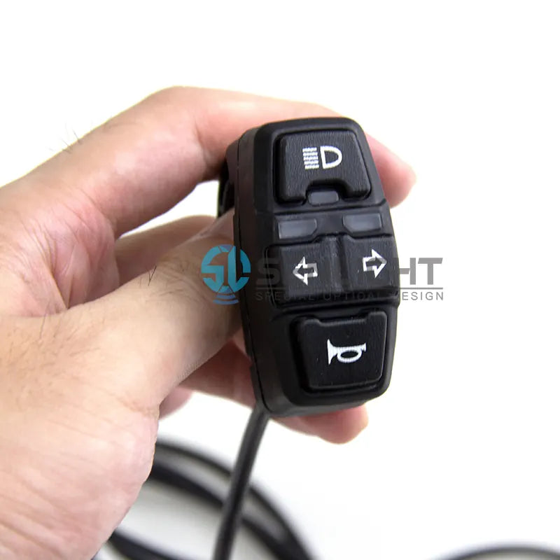 Motorcycle Multi-function Switch Front Light Horn Turning Light Button Control 3 in 1 Handlebar Controller Switch, product view 04