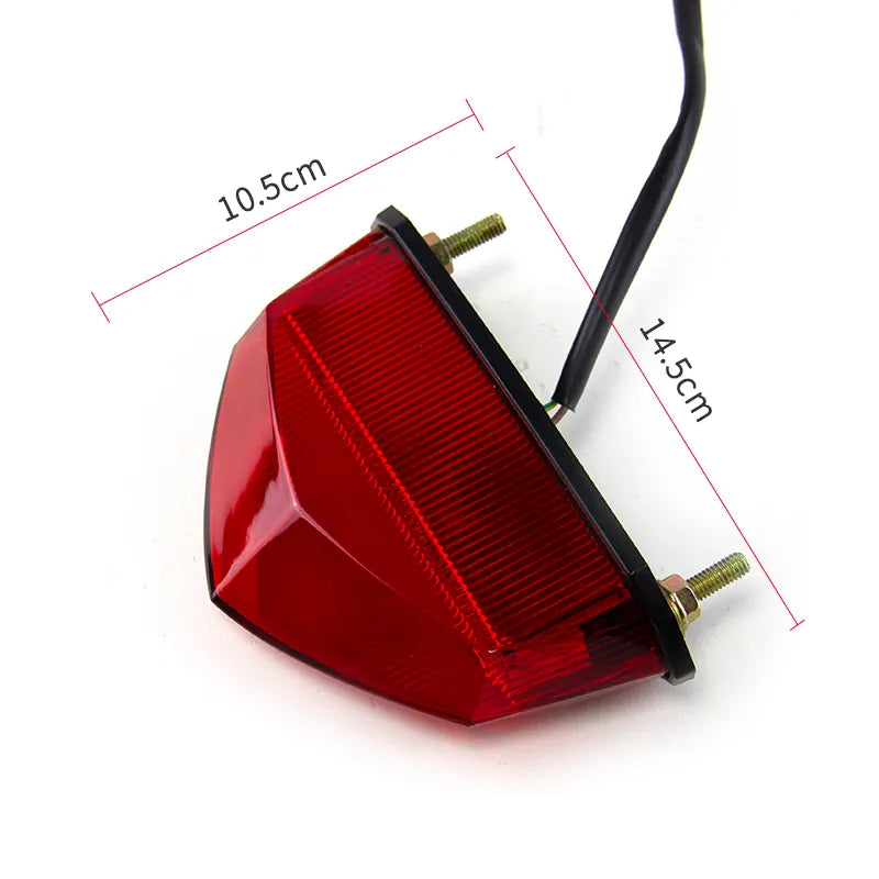 Motorcycle Off-Road Modified Led Tail Light Atv Dirt Bike Off-road Motorbike License Plate Brake Light Accessories, product view 02