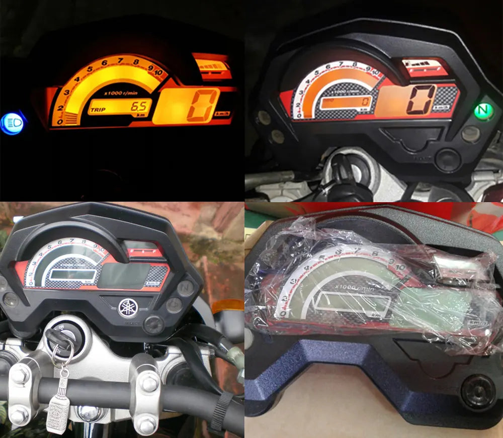 Motorcycle Parts and Accessories Fz16 Meter Assy Speed Fuel Gauge Rpm Total Mileage Turn Signal and Trip, product view 03