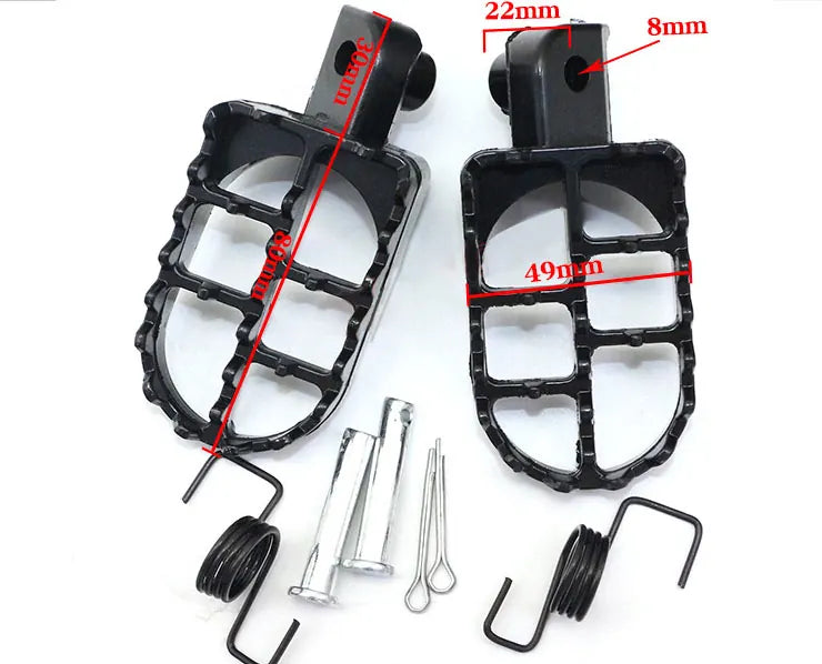 Motorcycle Parts Modified Aluminum Black Foot Motorcycle Pedal for Pw50 Pw80 Tw200, product view 06