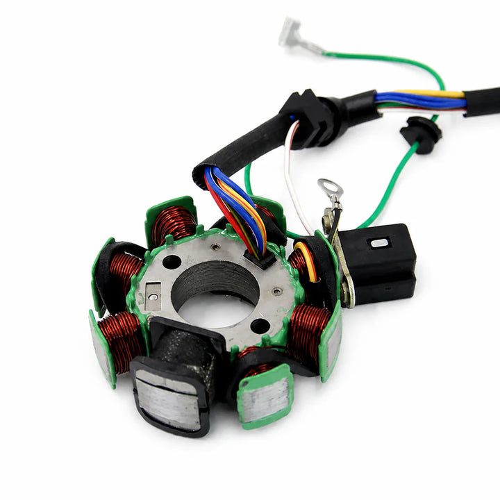 Motorcycle Parts Stator Coil for Kawasaki for BAJAJ Discover 125 ST 135 Ignition Rotor product on a white background