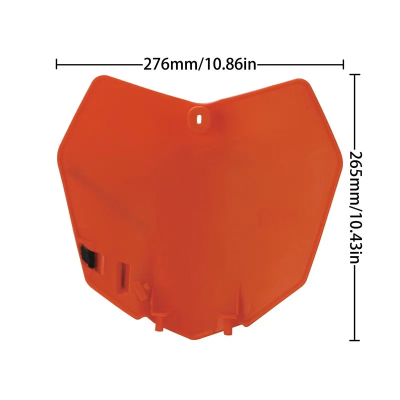 Motorcycle Plastic Front Name Number Plate for 2013-15 SX SXF XCF 125 250 350 450 Pit Dirt Bike Motocross Enduro ATV, product view 02