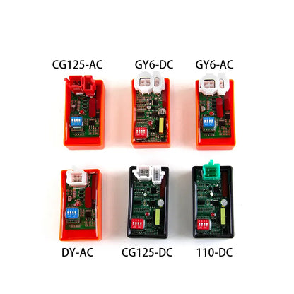 Motorcycle Racing AC/DC CDI Ignition With DIP Switch for CG125 GY6 DY 110 AKT125 RX125 FT125 FT150 4000-12000RPM 6PIN, product view 02
