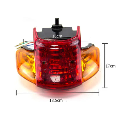 Motorcycle Rear Light for Honda XRM 110/125 Tail Light Assy (Red-Yellow) 12V 35W, product view 02