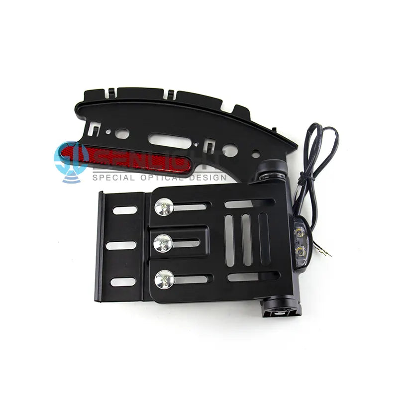 Motorcycle Retro Folding Led Light License Plate Frame for harley Sportster XL883N X48 XL1200 72, product view 01