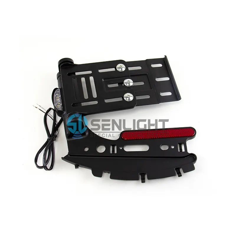 Motorcycle Retro Folding Led Light License Plate Frame for harley Sportster XL883N X48 XL1200 72, product view 02