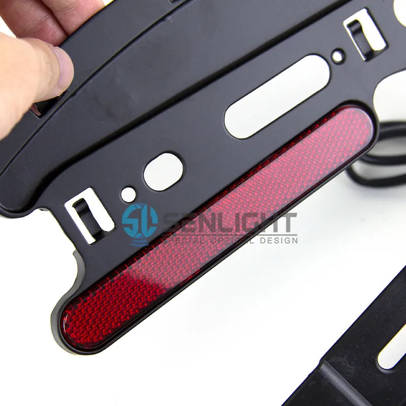 Motorcycle Retro Folding Led Light License Plate Frame for harley Sportster XL883N X48 XL1200 72, product view 03