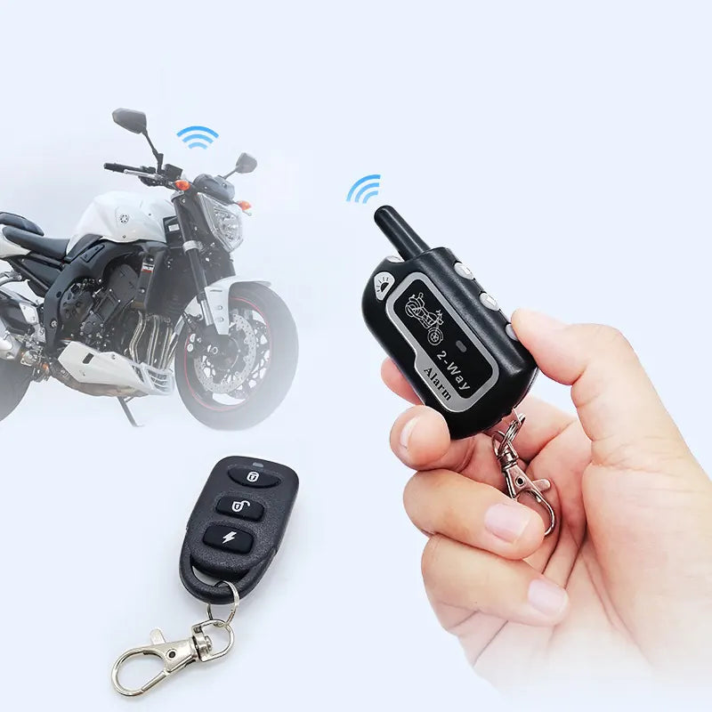 Motorcycle Scooter Immobilizer Double Remote Control Vibration Alarm, product view 02