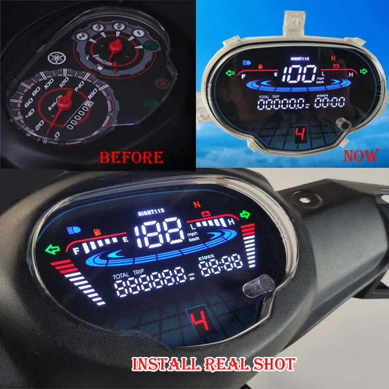 Motorcycle Speedometer for Yamaha Crypton 115 Electronic Instrument Assembly Accessories, product view 03