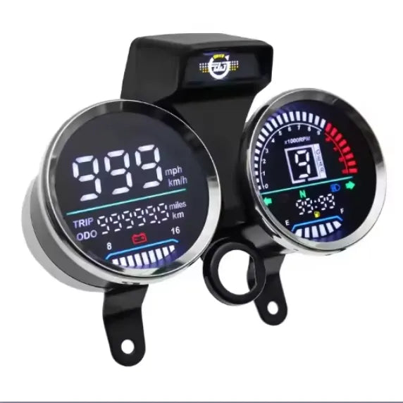 Motorcycle Speedometer Led Lcd Meter Kilometer Meter Odometer Moto Accessories for Suzuki, product view 04