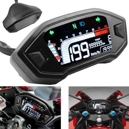 Motorcycle Speedometer Odometer Digital Motorcycle Tachometer Speedometer 12v 2/4 Cylinder ABS Schedule, product view 02