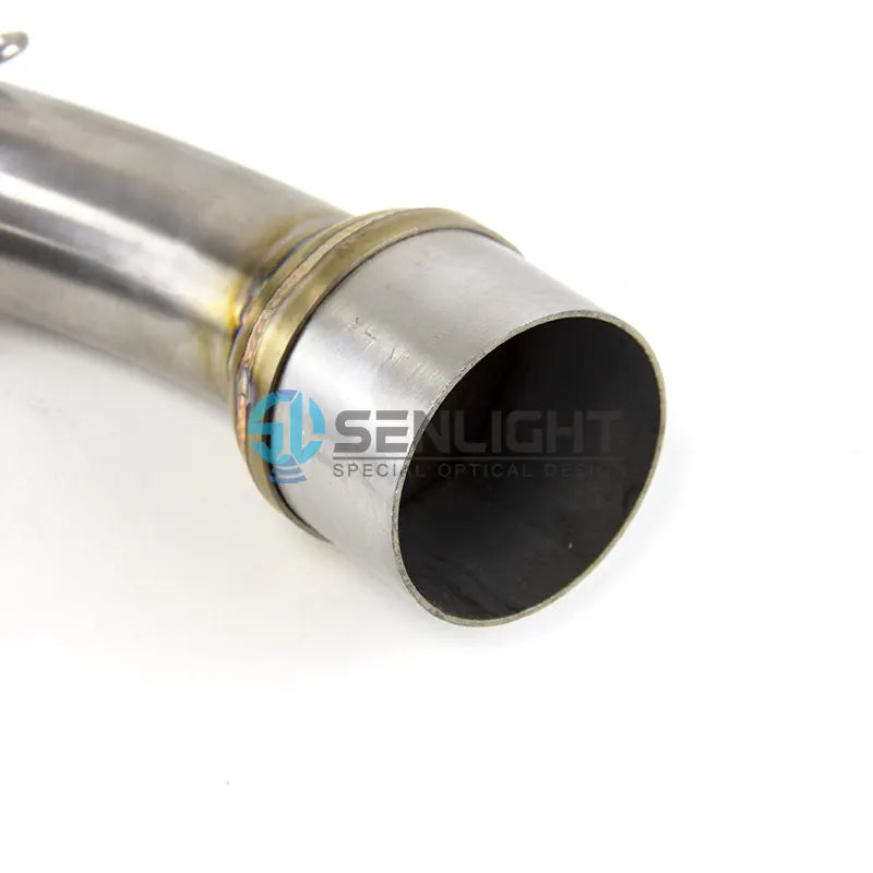 Motorcycle Stainless Steel Exhaust Midpipe Middle Pipe Link Connect Adapter for Yamaha R3 2021, product view 05