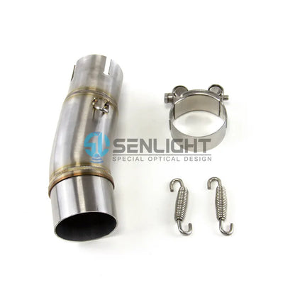 Motorcycle Stainless Steel Exhaust Midpipe Middle Pipe Link Connect Adapter for KAWASAKI Ninja 400 Ninja 500 Z400 Z500, product view 01