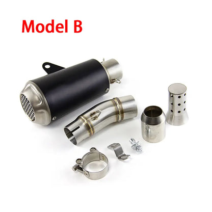 Motorcycle Stainless Steel Exhaust Midpipe Middle Pipe Link Connect Adapter for KAWASAKI Ninja 400 Ninja 500 Z400 Z500, product view 04
