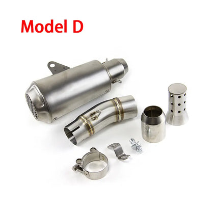 Motorcycle Stainless Steel Exhaust Midpipe Middle Pipe Link Connect Adapter for KAWASAKI Ninja 400 Ninja 500 Z400 Z500, product view 06