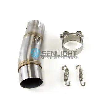 Motorcycle Stainless Steel Exhaust Midpipe Middle Pipe Link Connect Adapter for KAWASAKI Ninja 400 Ninja 500 Z400 Z500, product view 07