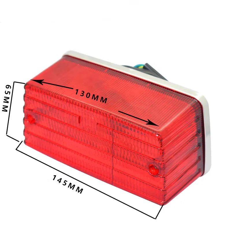 Motorcycle Tail Lamp for Suzuki AX100 GS125 Taillight Brake Light Lens Cover Assembly ATV Accessories, product view 06