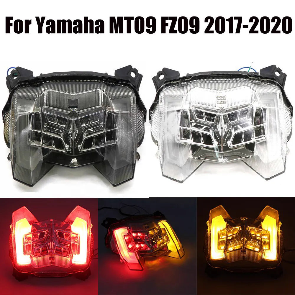 Motorcycle Tail Light for MT-09 2018-2019 LED Taillight Rear Warning Turn Signal Indicator Lamp, product view 03