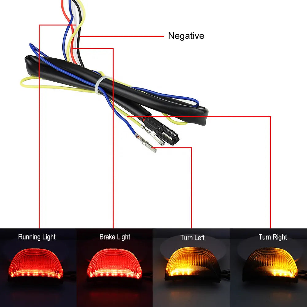 Motorcycle Taillight Tail Light With LED Turn Signals for CBR600RR 2003-2006 CBR1000RR 2004-2007, product view 05