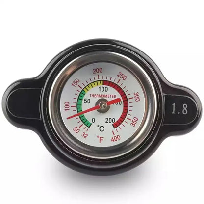 Motorcycle Water tank Cover With Gauge for Temperature and Pressure Measurement, product view 02