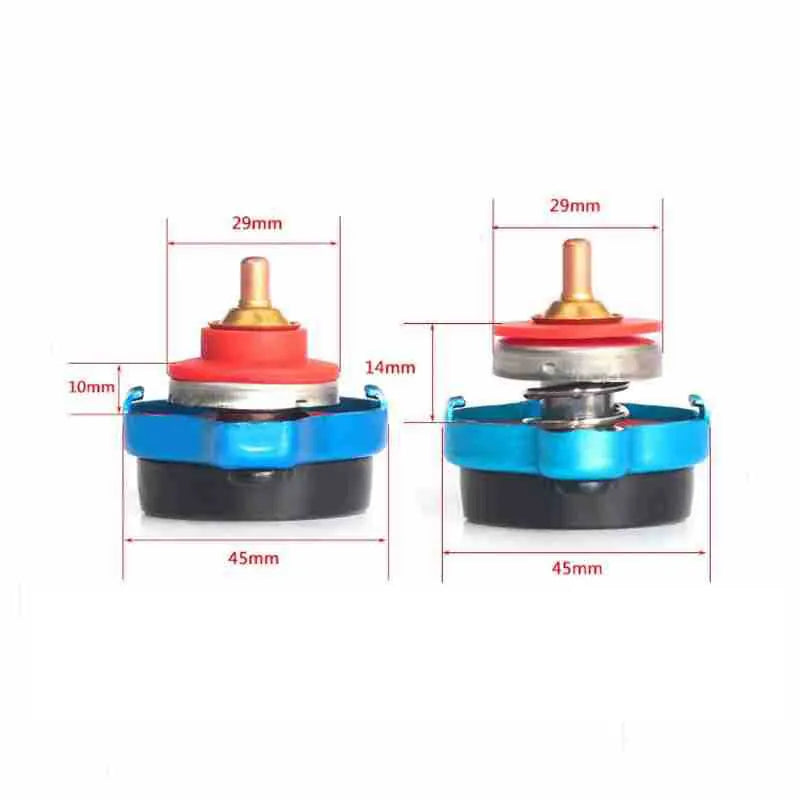 Motorcycle Water tank Cover With Gauge for Temperature and Pressure Measurement, product view 04