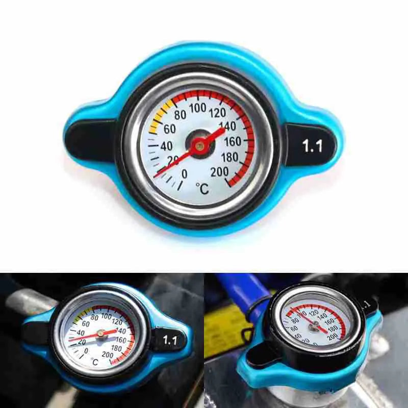 Motorcycle Water tank Cover With Gauge for Temperature and Pressure Measurement, product view 05