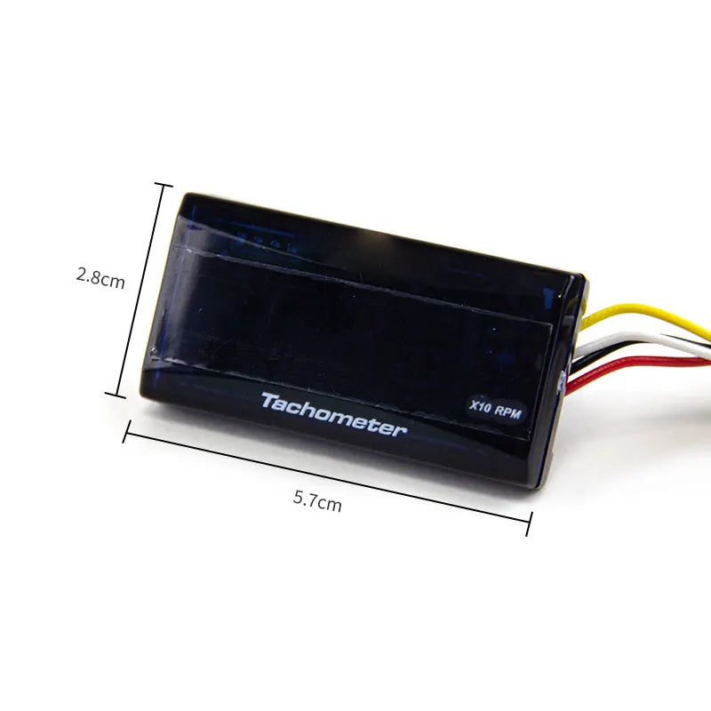 Motorcycle Waterproof Digital Electronics Thermometer Led Modification Speedometer Temperature Gauge Meter, product view 02