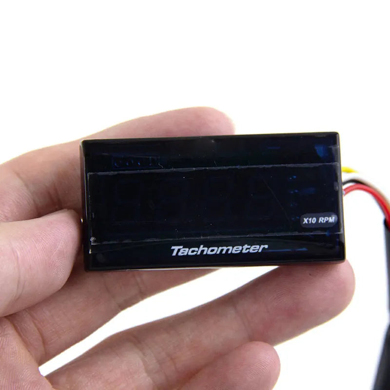 Motorcycle Waterproof Digital Electronics Thermometer Led Modification Speedometer Temperature Gauge Meter, product view 05