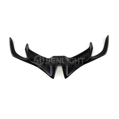 Motorcycle Winglet Plastic Carbon Black Red Blue Yellow Gray Black Plastic Motorcycle Scooter Wing Kit Spoiler for, product view 05