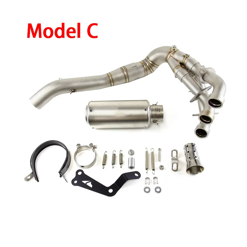 MT-09 2020-2024 for Yamaha MT-09 Exhaust Front Pipe Muffler Tips Whole System, product view 04