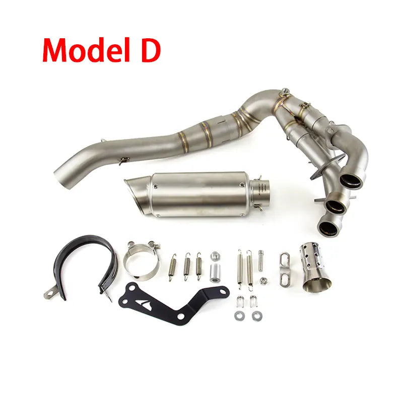 MT-09 2020-2024 for Yamaha MT-09 Exhaust Front Pipe Muffler Tips Whole System, product view 05