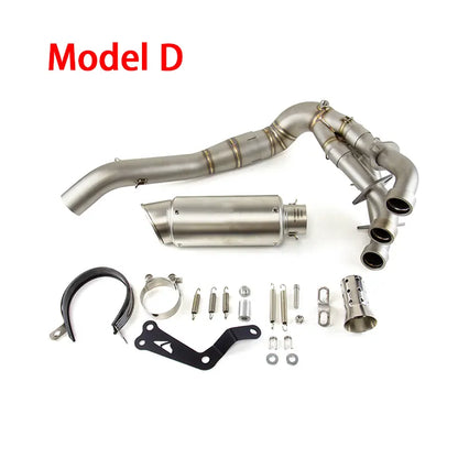 MT-09 2020-2024 for Yamaha MT-09 Exhaust Front Pipe Muffler Tips Whole System, product view 05