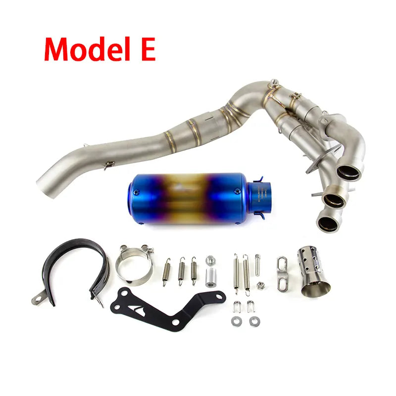 MT-09 2020-2024 for Yamaha MT-09 Exhaust Front Pipe Muffler Tips Whole System, product view 06