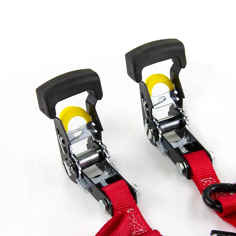 Nibbi Rubber Coated Handle Ratchet Tie Down Straps Lashing Belt, product view 04