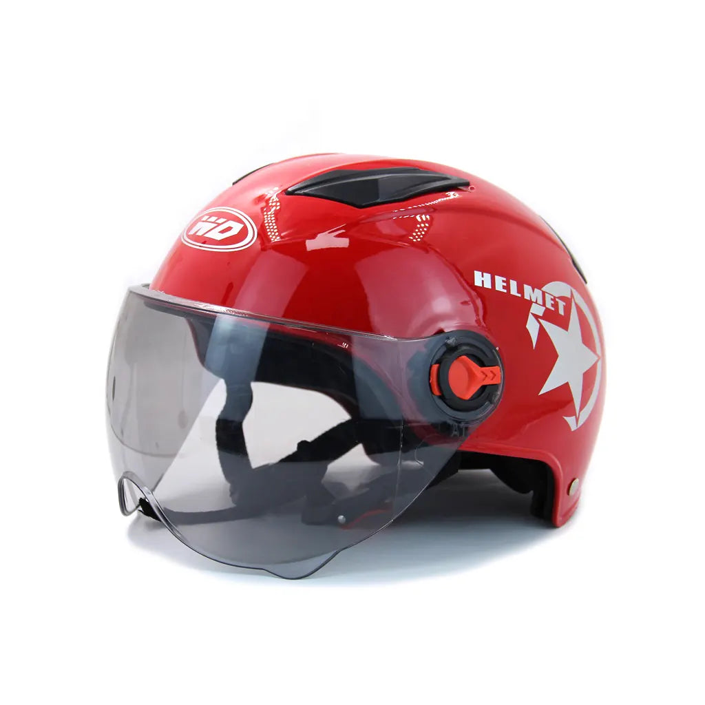 Open Face Motorcycle Helmet Drop Down Sun Visor Summer Man Woman Racing Scooter Motorbike Original DEFE Helemts, product view 04