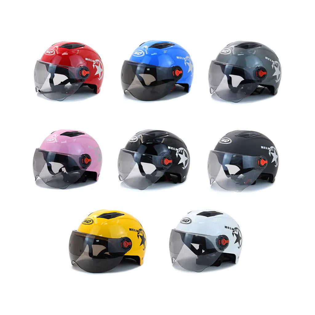 Open Face Motorcycle Helmet Drop Down Sun Visor Summer Man Woman Racing Scooter Motorbike Original DEFE Helemts, product view 06