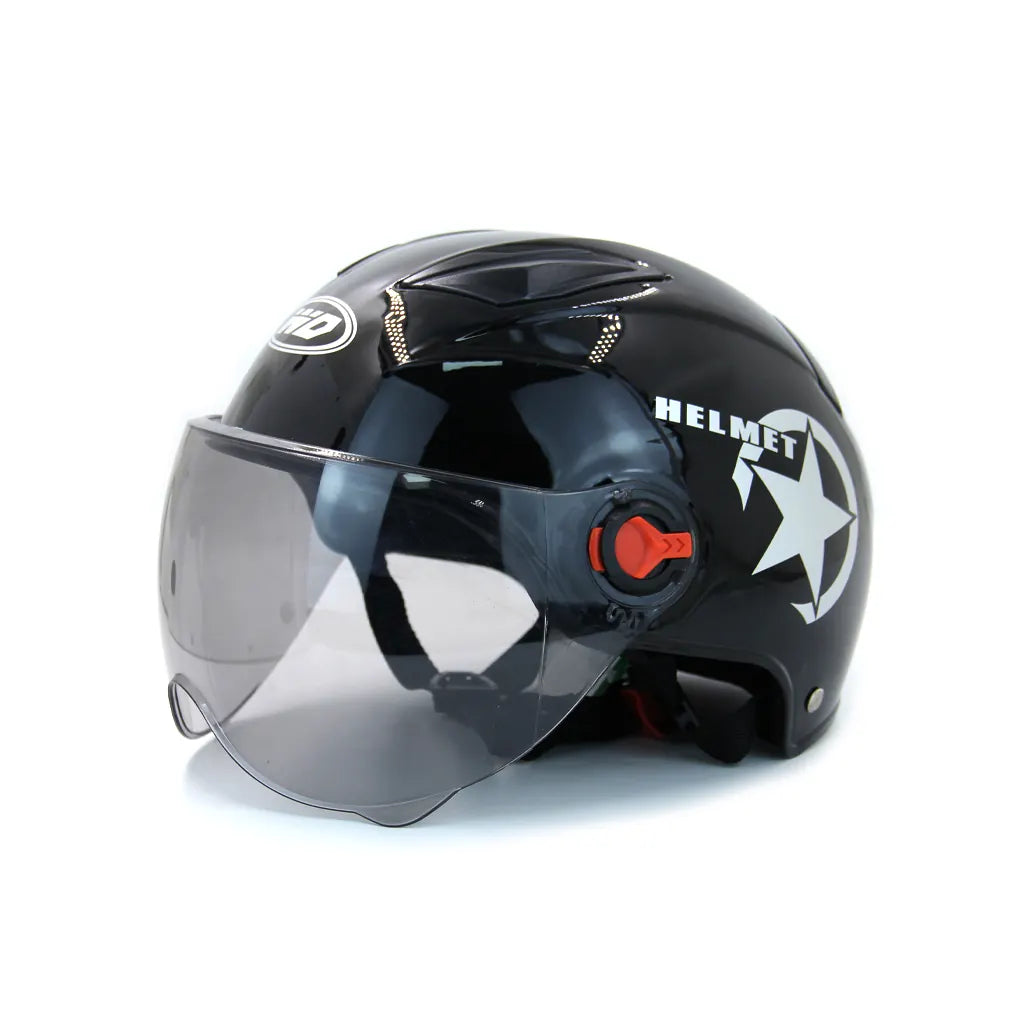 Open Face Motorcycle Helmet Drop Down Sun Visor Summer Man Woman Racing Scooter Motorbike Original DEFE Helemts, product view 09