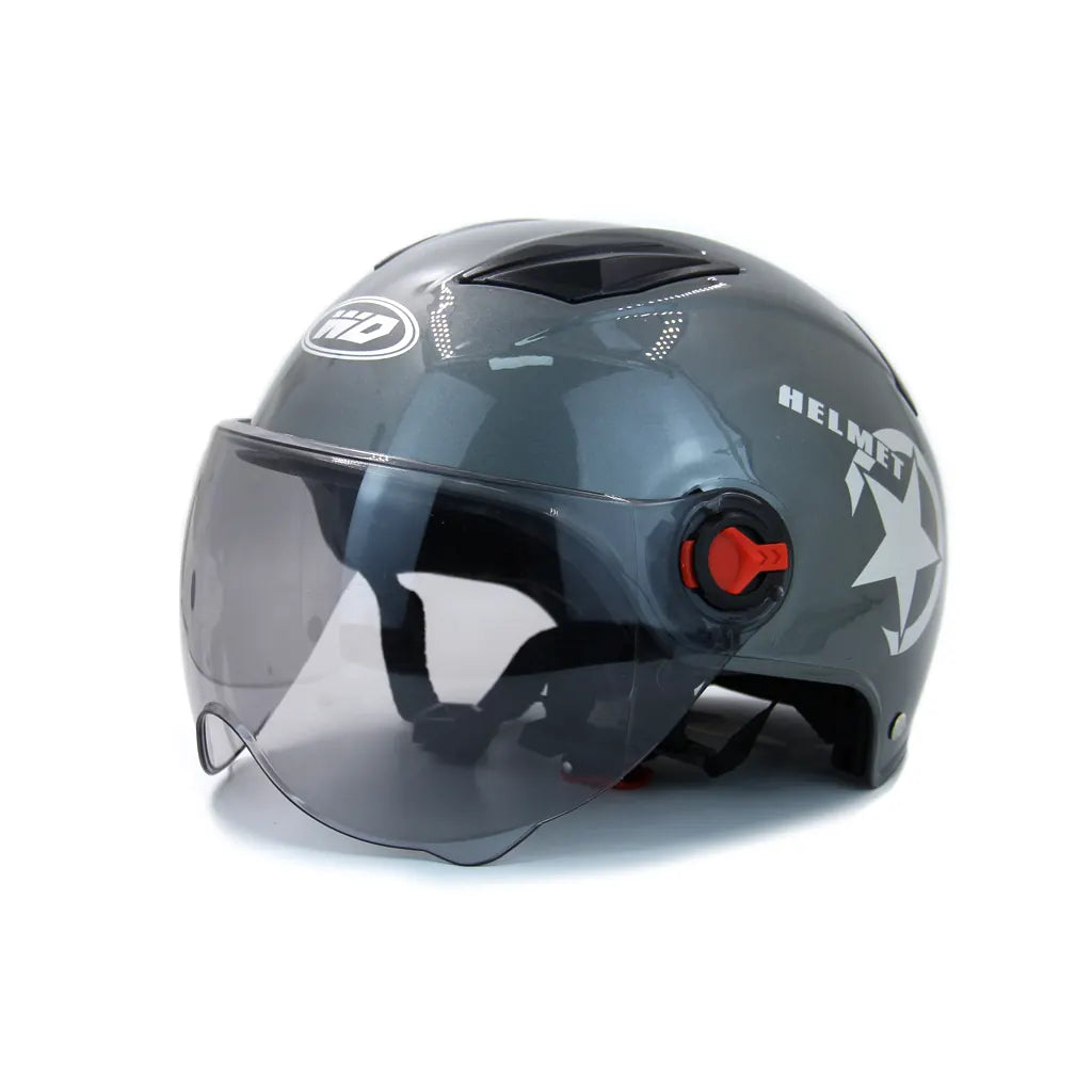 Open Face Motorcycle Helmet Drop Down Sun Visor Summer Man Woman Racing Scooter Motorbike Original DEFE Helemts, product view 14