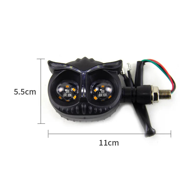 Owl Design Dual Color Mini Led Motorcycle Fog Light Head Light Headlight Auxiliary Spot Led Lights for Motorcycle, product view 02