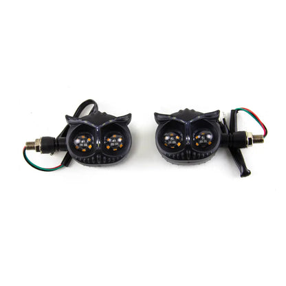 Owl Design Dual Color Mini Led Motorcycle Fog Light Head Light Headlight Auxiliary Spot Led Lights for Motorcycle, product view 03