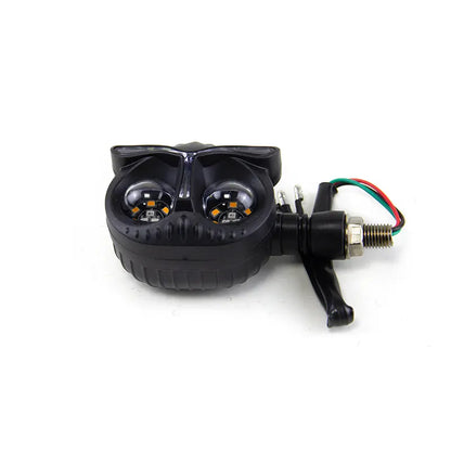 Owl Design Dual Color Mini Led Motorcycle Fog Light Head Light Headlight Auxiliary Spot Led Lights for Motorcycle, product view 05