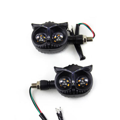 Owl Design Dual Color Mini Led Motorcycle Fog Light Head Light Headlight Auxiliary Spot Led Lights for Motorcycle, product view 07