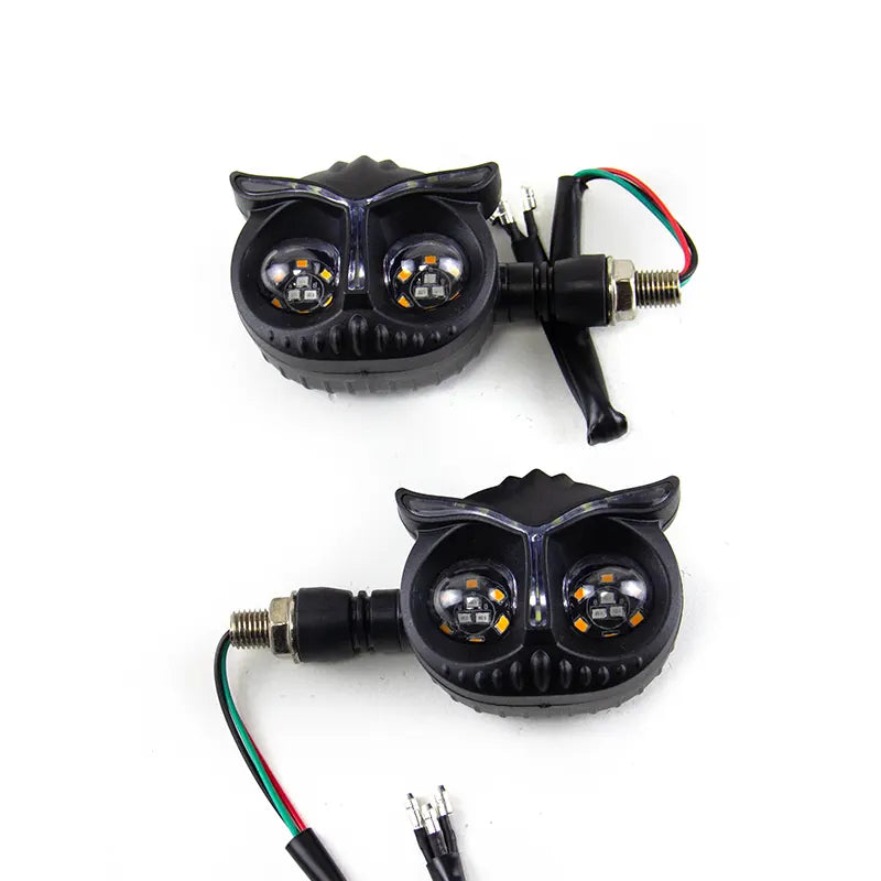 Owl Design Dual Color Mini Led Motorcycle Fog Light Head Light Headlight Auxiliary Spot Led Lights for Motorcycle, product view 09